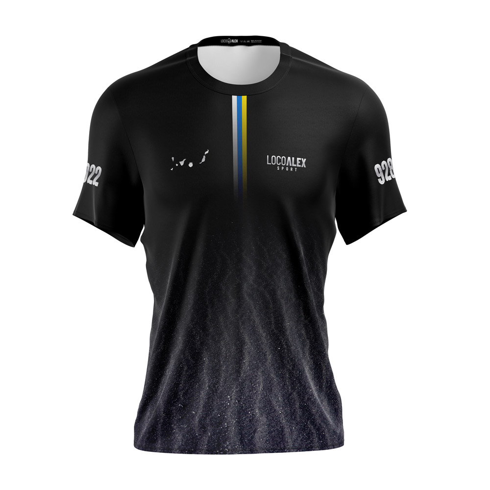 Fotomontaje-Frente-CorazonArenaNegra CAMISETA CORAZÓN DE ARENA NEGRA - Imagen 1